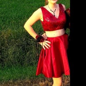 Two piece homecoming/formal dress